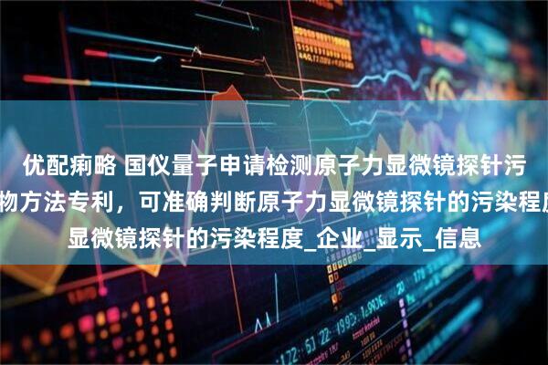 优配痢略 国仪量子申请检测原子力显微镜探针污染程度及清理污染物方法专利，可准确判断原子力显微镜探针的污染程度_企业_显示_信息